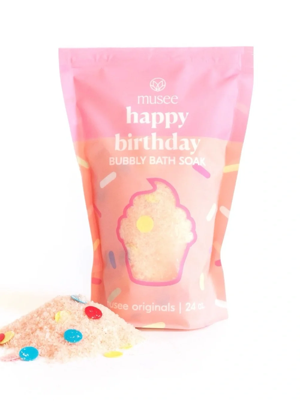 Musee Pink Happy Birthday Ultimate Birthday Gift Set- 4 Musee Bath Products